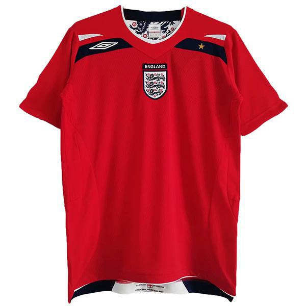 England away vintage retro soccer jersey maillot match men's second sportswear football shirt 2008